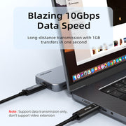 CABLETIME USB-C active optical cable 10Gbps data performance