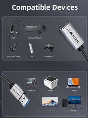 CABLETIME USB extension length options