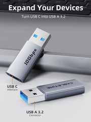CABLETIME 10Gbps USB 3.2 Gen 2 Type A to Type C Adapter