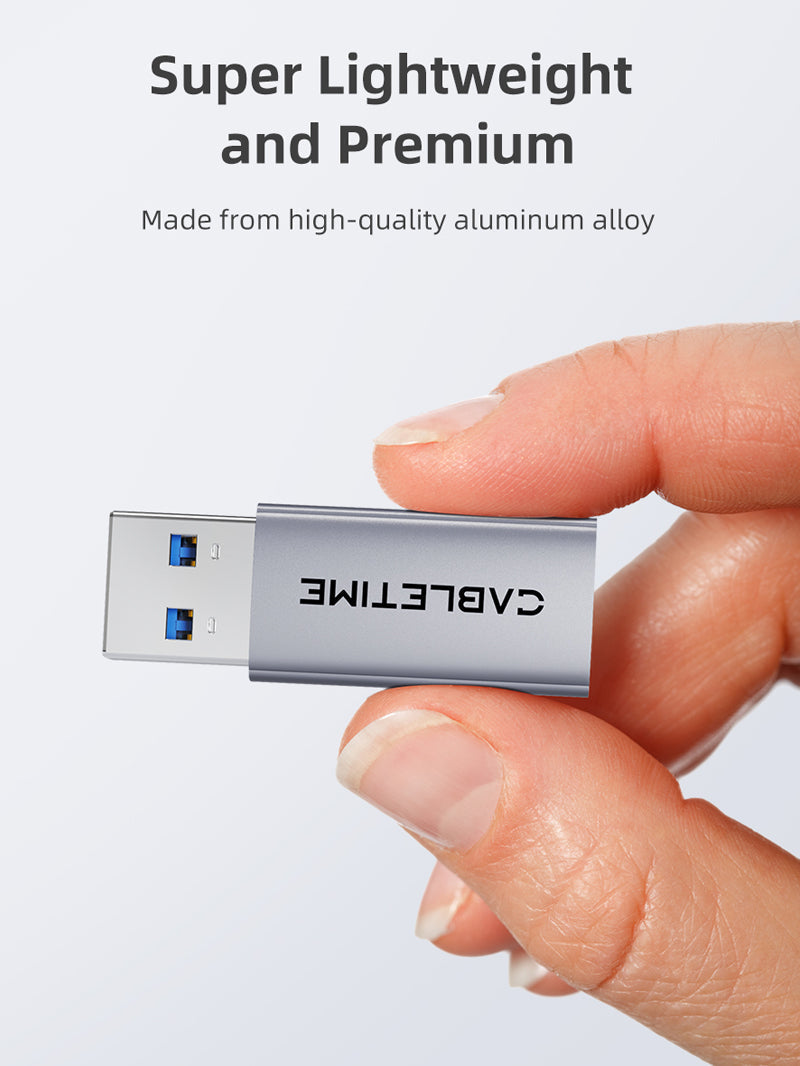 CABLETIME 10Gbps USB 3.2 Gen 2 Type A to Type C Adapter