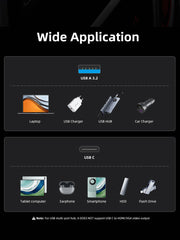 CABLETIME 10Gbps USB 3.2 Gen 2 Type A to Type C Adapter
