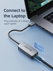 CABLETIME 2.5Gbps USB 3.0-A to RJ45 Ethernet Adapter
