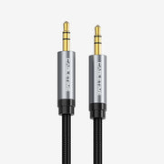 CABLETIME 3.5mm Male to Male Stereo AUX Audio Cable, Gold-Plated Nylon Braided AUX Cable for Car Stereo, Speaker, Headphone & Phone