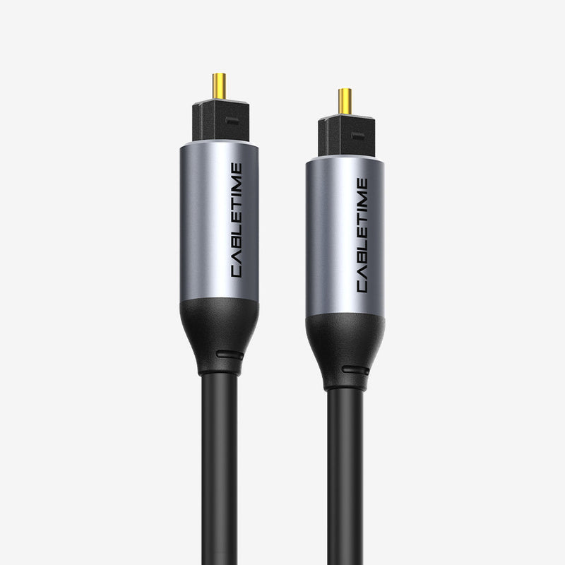 CABLETIME premium Toslink digital optical audio cable CT-AV380-P04GN-S
