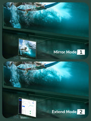 CABLETIME DisplayPort to HDMI adapter mirror and extend modes
