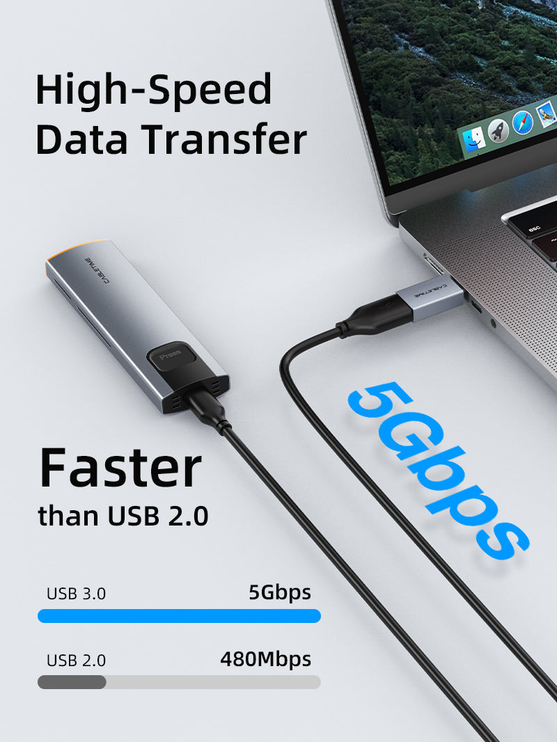 CABLETIME USB-C to USB-A 3.0 OTG Adapter, 5Gbps