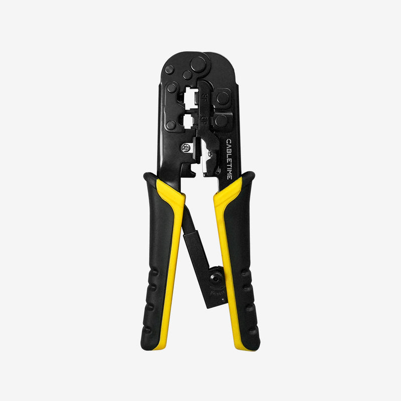CABLETIME RJ45 Cat5 Cat6 Cable Crimping Tool for Ethernet & Telephone Cables