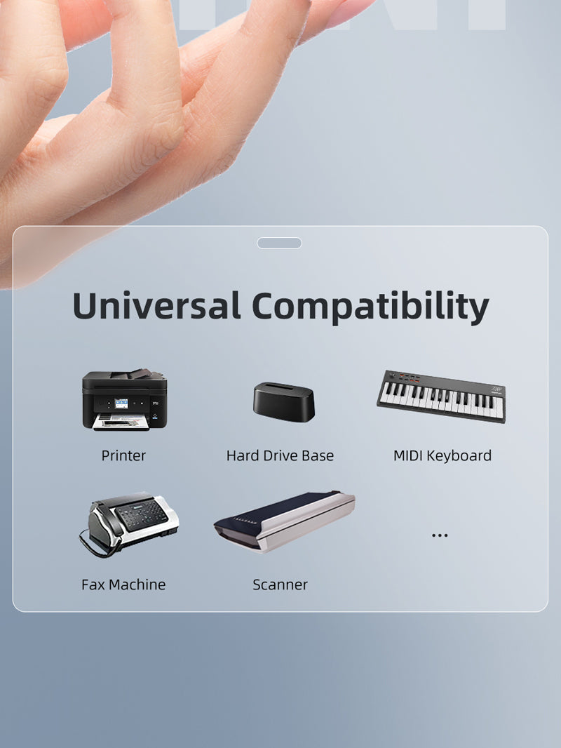 CABLETIME USB-C Female to USB-B Male Printer Adapter, 480Mbps