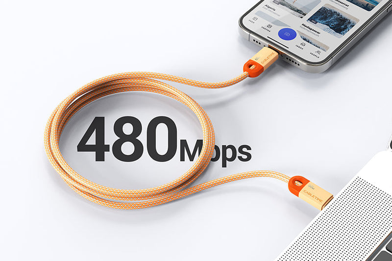 CABLETIME USB-C cable 480Mbps data transfer feature