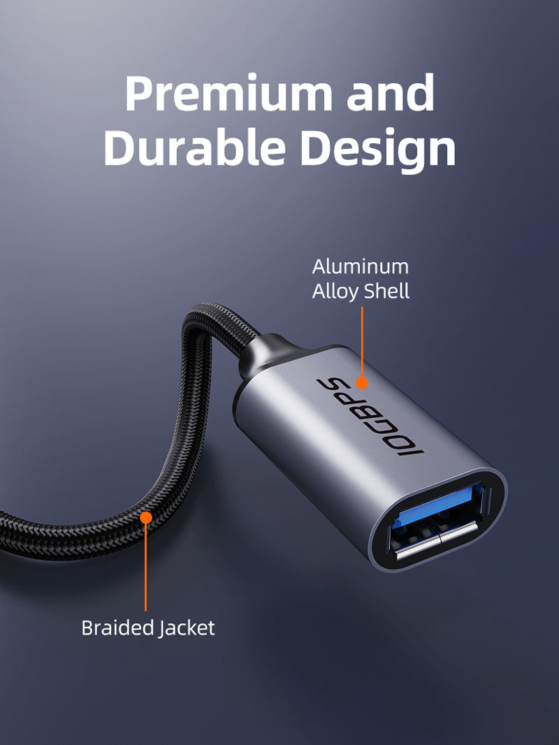 CABLETIME 10Gbps USB-C Male to USB-A Female Adapter