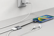 CABLETIME USB-C headset charging adapter