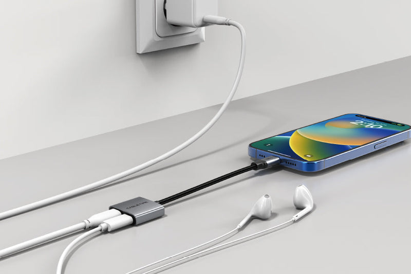 CABLETIME USB-C headset charging adapter