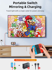 CABLETIME 4K60Hz USB C to HDMI Adapter Cable for Nintendo Switch 2 Mini Dock with PD100W