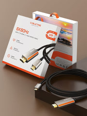 CABLETIME Zinc Alloy USB C Male to HDMI Male 8K Cable Cord 4K 120Hz for MacBook Pro