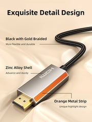 CABLETIME Zinc Alloy USB C Male to HDMI Male 8K Cable Cord 4K 120Hz for MacBook Pro