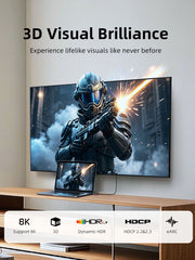 CABLETIME 8K@60Hz Bidirectional Micro HDMI to HDMI Adapter