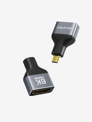 CABLETIME 8K@60Hz Bidirectional Micro HDMI to HDMI Adapter