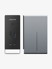 Cable Time Three Monitor 16-in-1 USB Type C Docking Station with SSD Enclosure | CT-DK181-AG