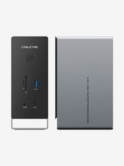 CABLETIME Three Monitor 16-in-1 USB Type-C Docking Station with SSD Enclosure
