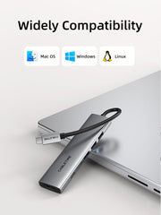 CABLETIME 6 IN 1 USB C Hub with HDMI and 100W Power Delivery for Macbook Pro Air