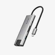 CABLETIME 9-in-1 USB-C Hub with 4K HDMI, Charging, Ethernet & Audio Jack