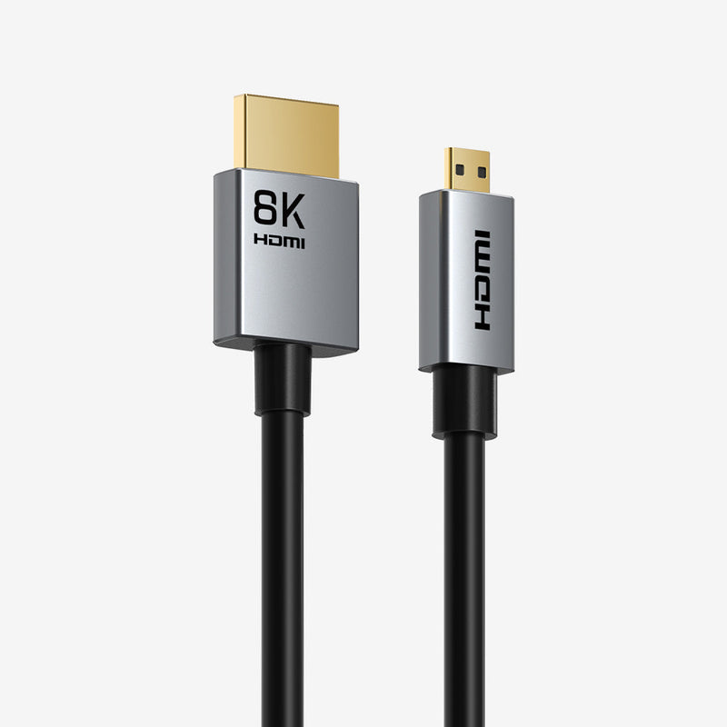 CABLETIME 8K60Hz Micro HDMI to HDMI Cable Bi-Direction for Raspberry Pi 4