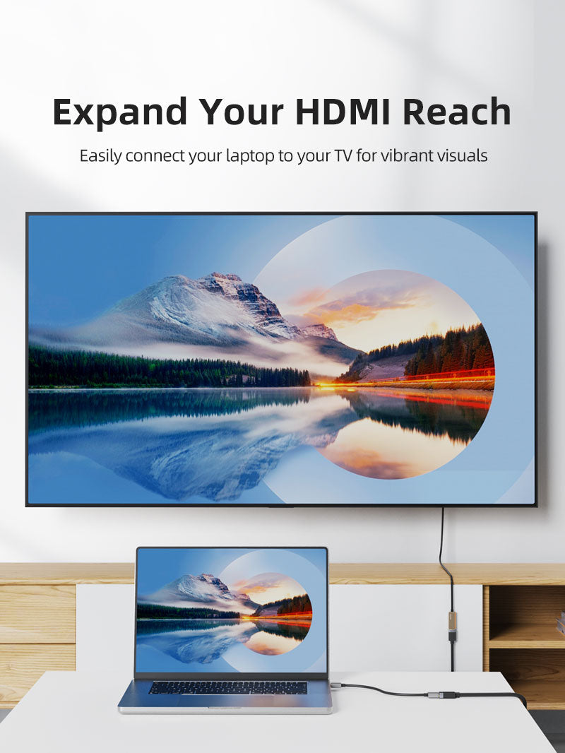 CABLETIME HDMI Female to Female Extension Cable 4K@60Hz, 0.5m