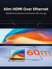 CABLETIME HDMI Extender over Cat5e/Cat6, 1080p@60Hz up to 60m, Loop-Out, IR & EDID