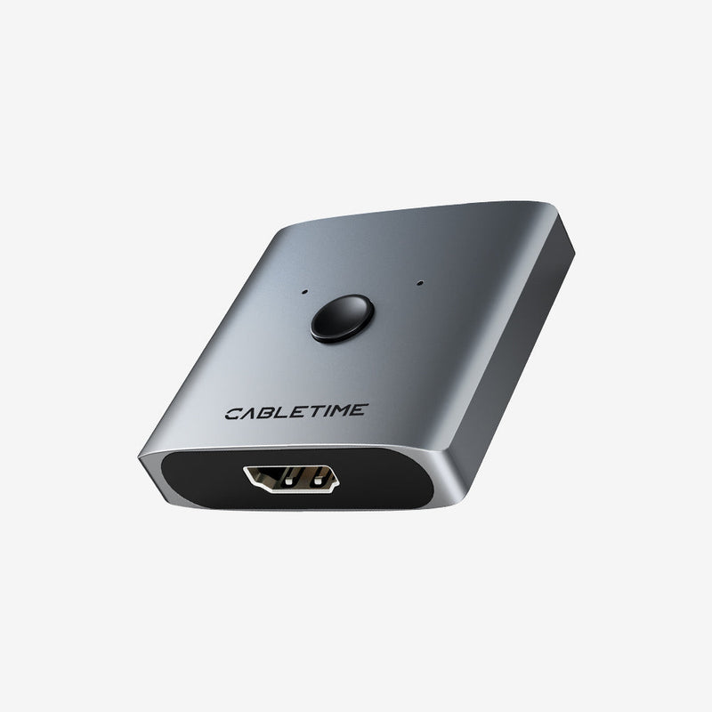 CABLETIME 4K@60Hz Bi-Directional HDMI Switch, 2 In 1 Out / 1 In 2 Out