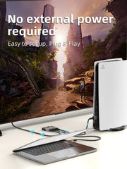 CABLETIME CP37G HDMI switch plug-and-play setup without external power