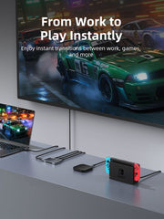 CABLETIME 3-Port HDMI Switch, 4K@60Hz, IR Remote + Manual Control
