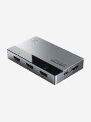 CABLETIME 3-Port HDMI Switch, 4K@60Hz, IR Remote + Manual Control