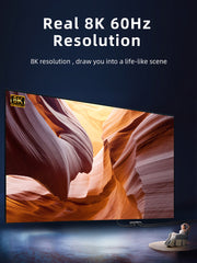 CABLETIME CP34G HDMI 2.1 switch 8K 60Hz display performance