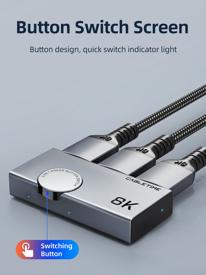 CABLETIME CP34G HDMI switch bi-directional operating modes
