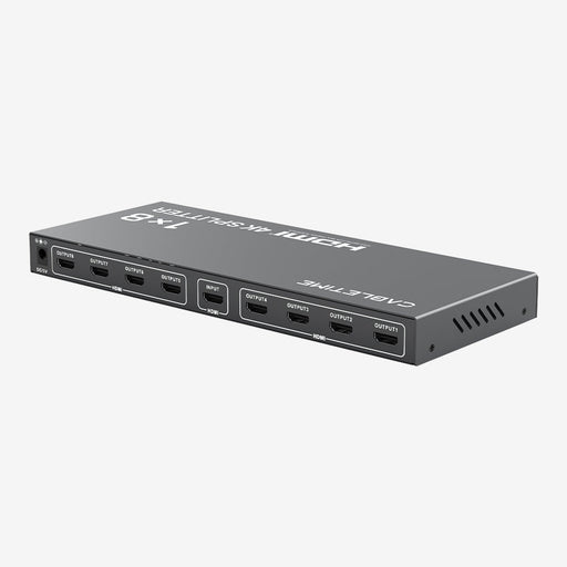 CABLETIME 1×8 HDMI Splitter Distribution Amplifier, 4K@30Hz, 1 Input to 8 Displays