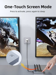 CABLETIME 1×2 HDMI Splitter, 4K@60Hz, 1 Input to 2 Mirrored Displays