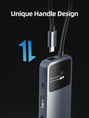 CABLETIME 10-in-1 8K USB-C Hub for Dual 4K 60Hz Monitor