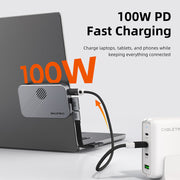 CABLETIME 7-in-1 Magnetic USB-C Hub with NVMe SSD Enclosure
