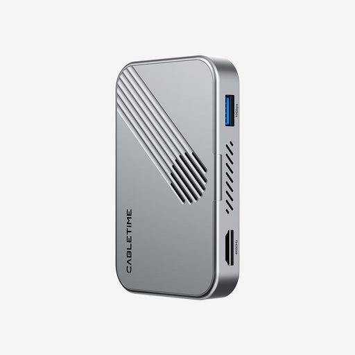 CABLETIME 7-in-1 Magnetic USB-C Hub with NVMe SSD Enclosure