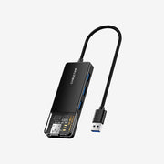 CABLETIME 4-Port USB-A 3.0 Hub SuperSpeed 5Gbps with USB-C Power Supply | CT-HUBT1-PB / CT-HUBT2-PB