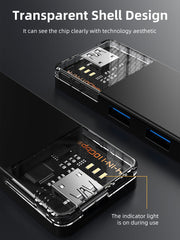 CABLETIME 10Gbps USB A 3.2 Hub USB-A / USB-C to 4-Port USB-A Hub for Laptop