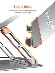 CABLETIME Laptop Docking Station Stand 8-in-1 for MacBook