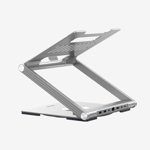 CABLETIME Adjustable USB C Laptop Docking Station Stand 6 IN 1 for MacBook Pro Dell HP Surface Lenovo