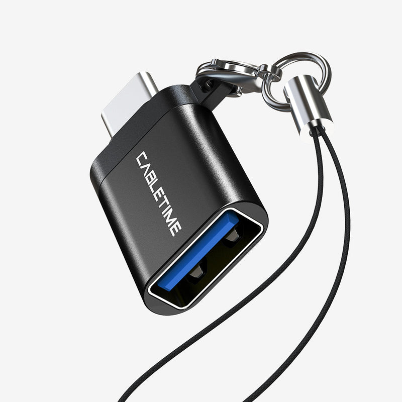 CABLETIME USB Type C Male to USB 3.0 Female OTG Adapter