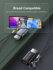 CABLETIME USB-C to Micro USB 2.0 Adapter OTG 480Mbps Fast Charge