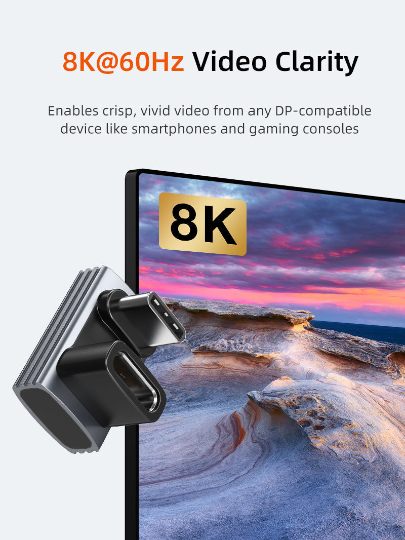 CABLETIME USB4 USB C OTG Adapter 240W 40Gbps 8K
