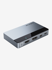 CABLETIME 4-in-1 4K@60Hz HDMI Auto Presentation Switcher, USB-C / HDMI / DP / Mini DP to HDMI