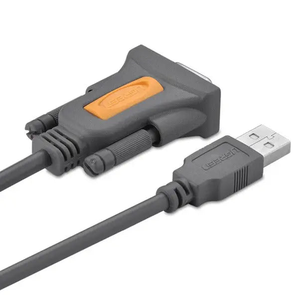 UGREEN USB 2.0 to RS232 Adapter Cable 1.5M USB A Male DB9 Serial Female Converter Prolific Chipset POS Scanner GPS (20201)