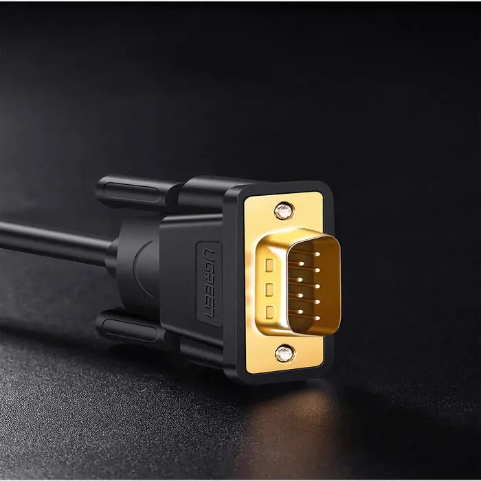 UGREEN DB9 RS232 Male to Female Cable 1.5M - Serial Extension Adapter for COM Port Devices | Model 20145