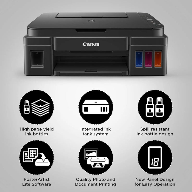 Canon PIXMA MegaTank G2010 All-in-One Ink Tank Colour Printer (Black) TeckPot